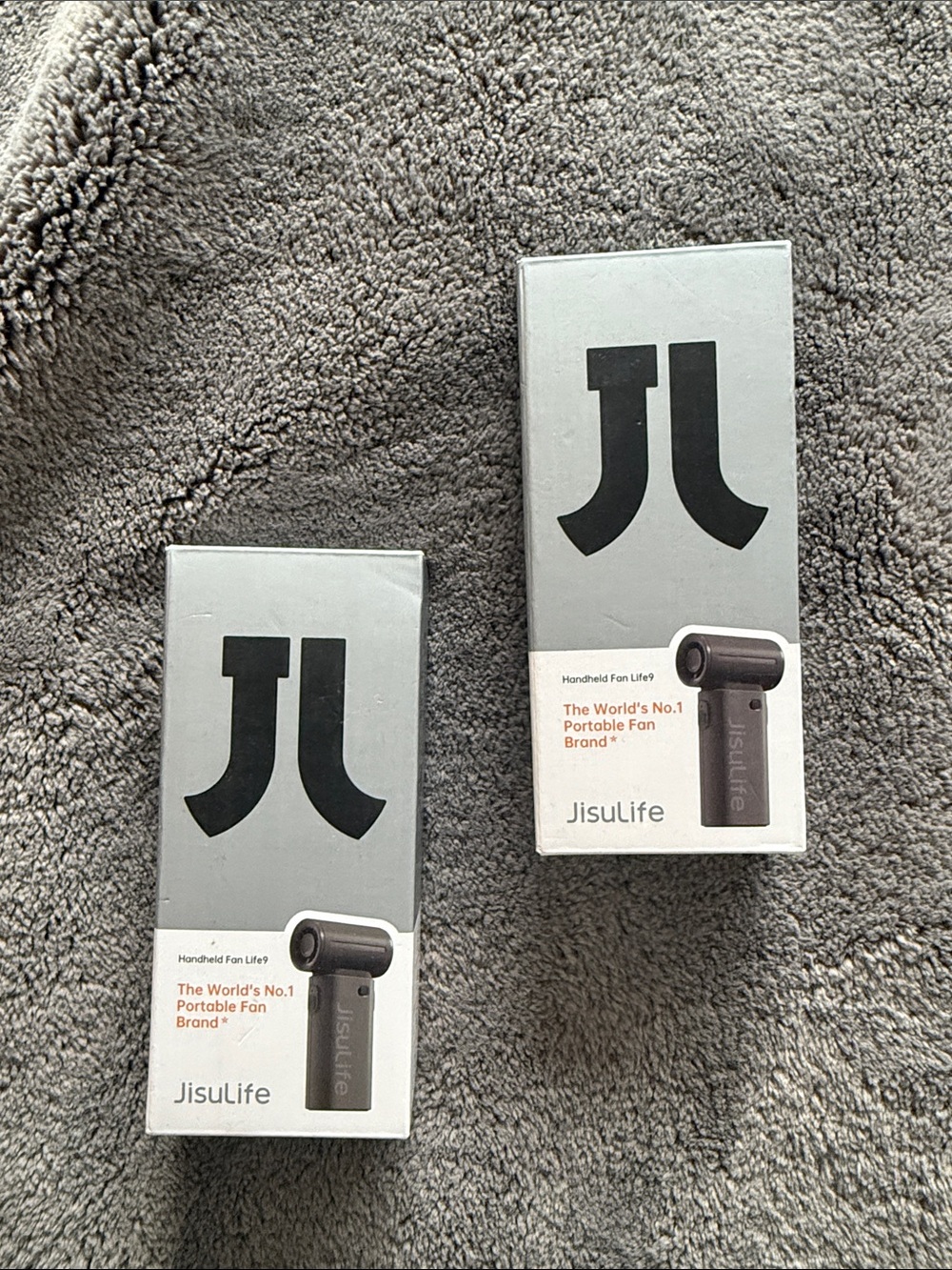Jisulife Portable Handheld Fan - Gray (Set of 2)